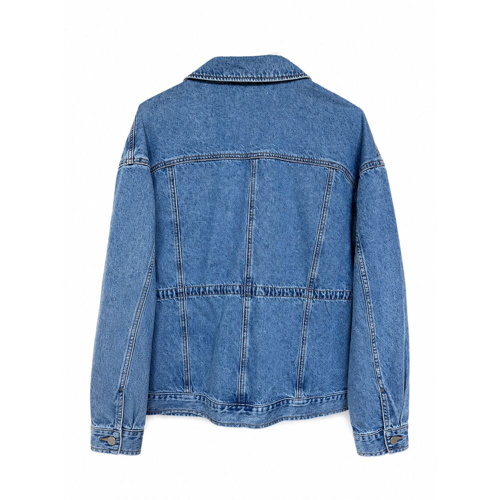 NWOT Rag & Bone Amy Cinched Denim Jacket Sz M - Picture 3 of 6